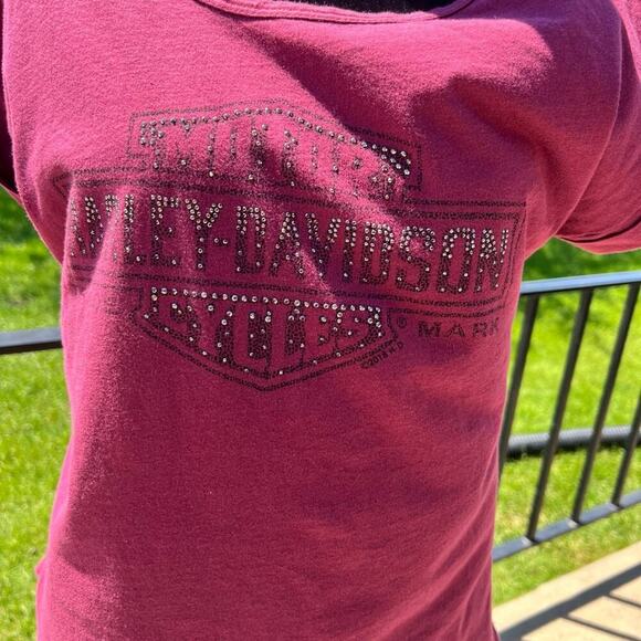 Harley Davidson women's T-shirt size M (arm pit to arm pit 20”) - Picture 2 of 7